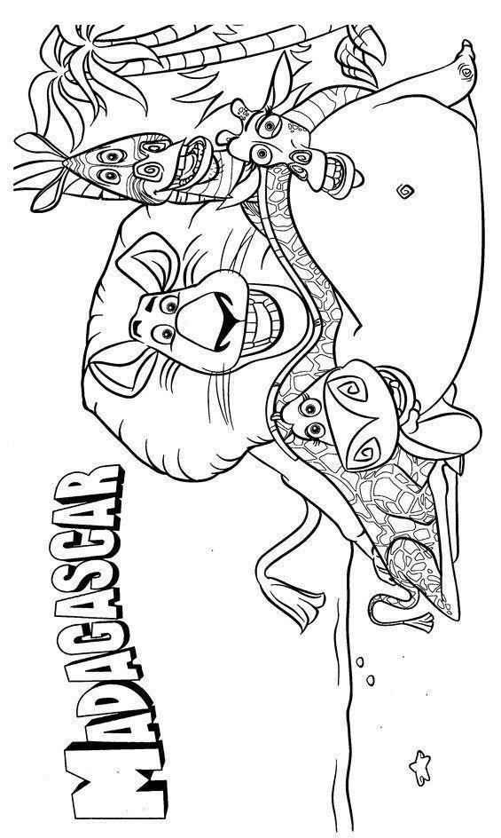 Madagaskar Ausmalbilder 947