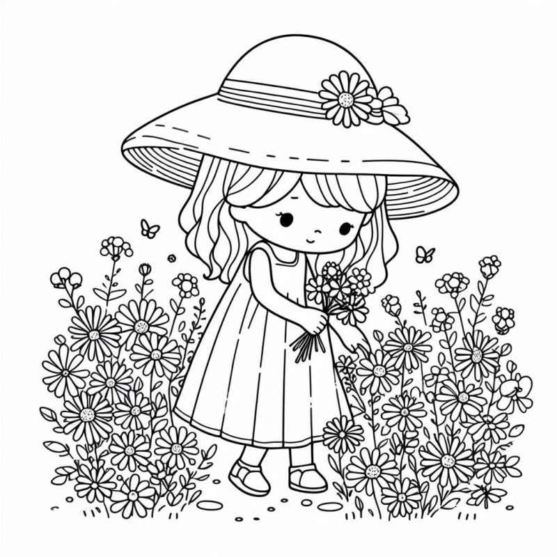 Mädchen Ausmalbilder 024