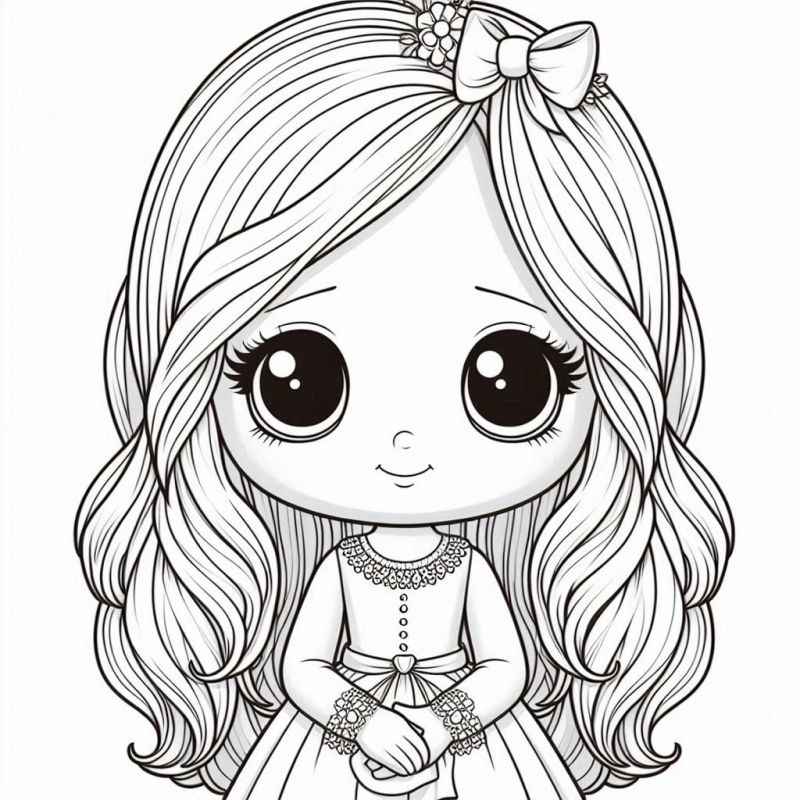 Mädchen Ausmalbilder 033