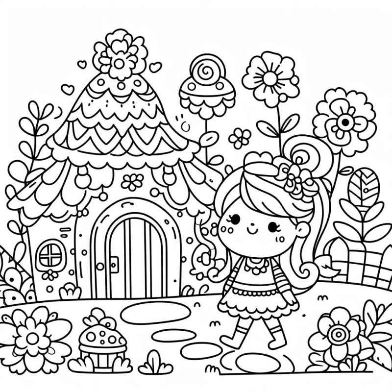 Mädchen Ausmalbilder 676