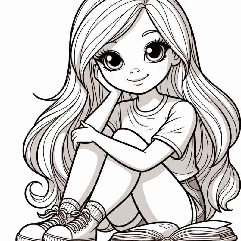 Mädchen Ausmalbilder 759