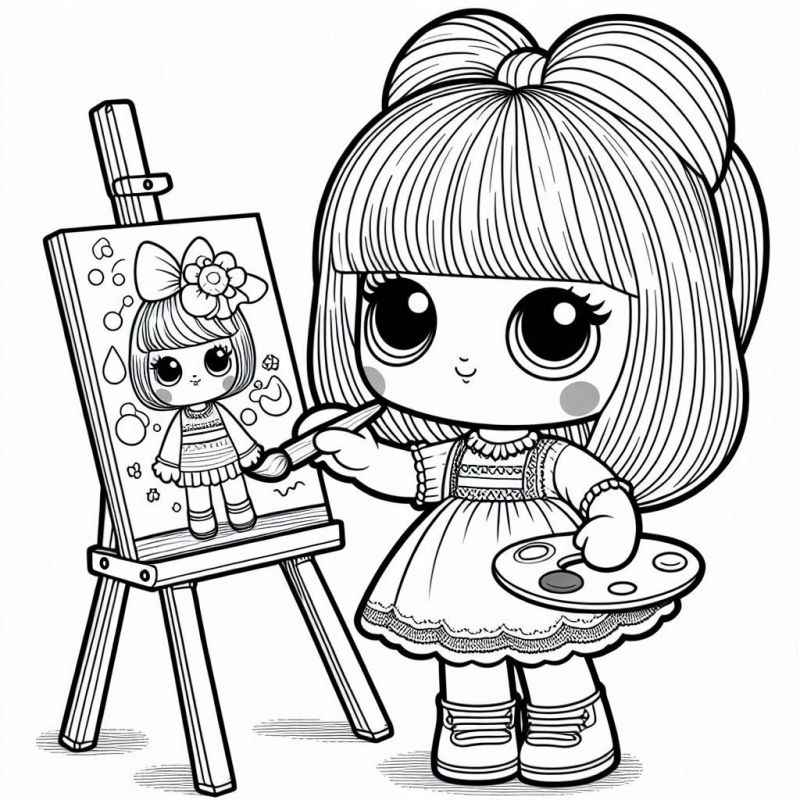 Mädchen Ausmalbilder 802