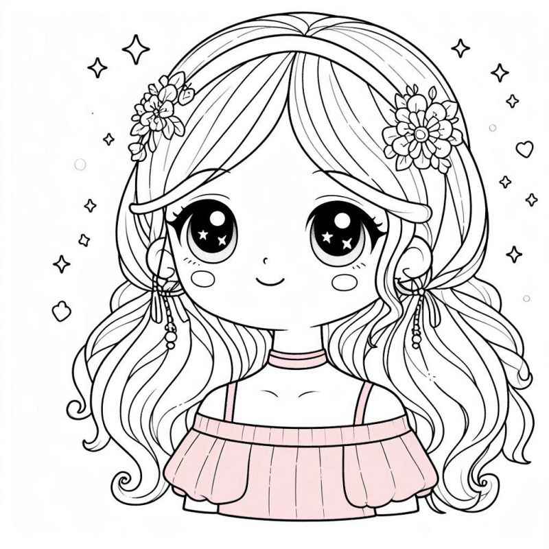 Mädchen Ausmalbilder 828