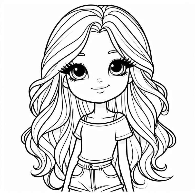 Mädchen Ausmalbilder 919