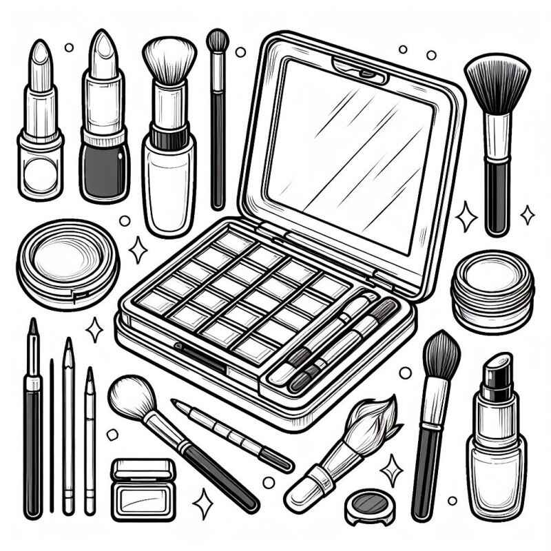 Make-up Ausmalbilder 612