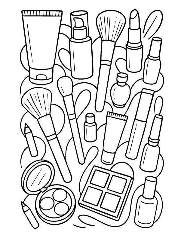 Make-up Ausmalbilder 722