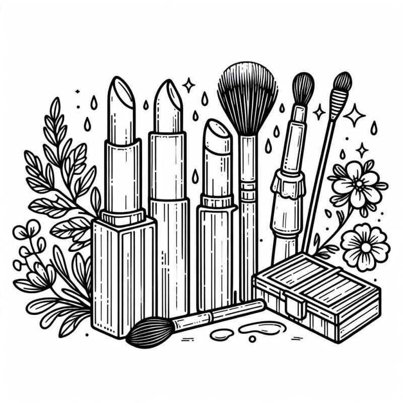 Make-up Ausmalbilder 824