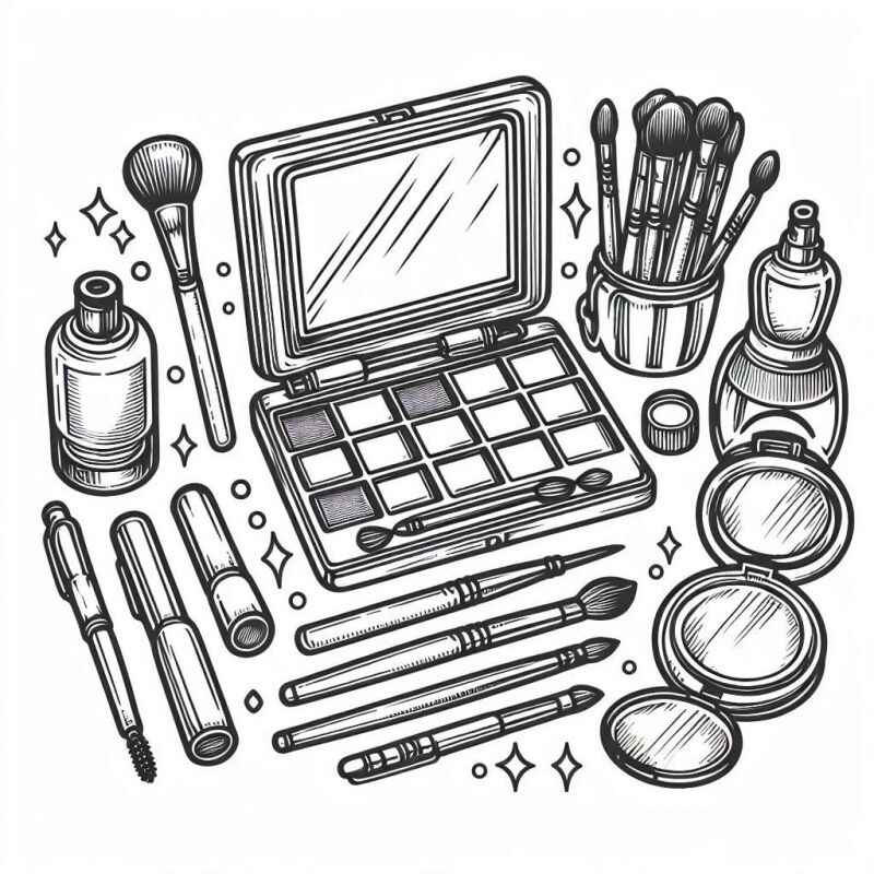 Make-up Ausmalbilder 868