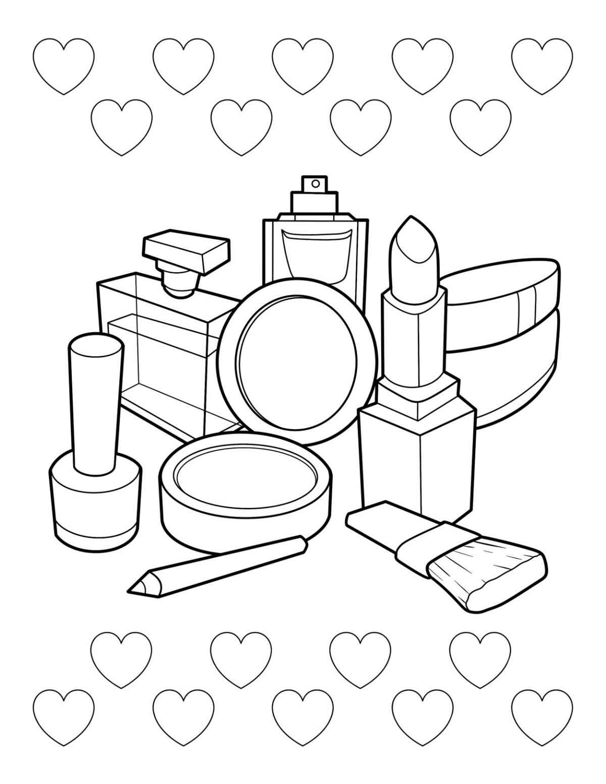 Make-up Ausmalbilder 941