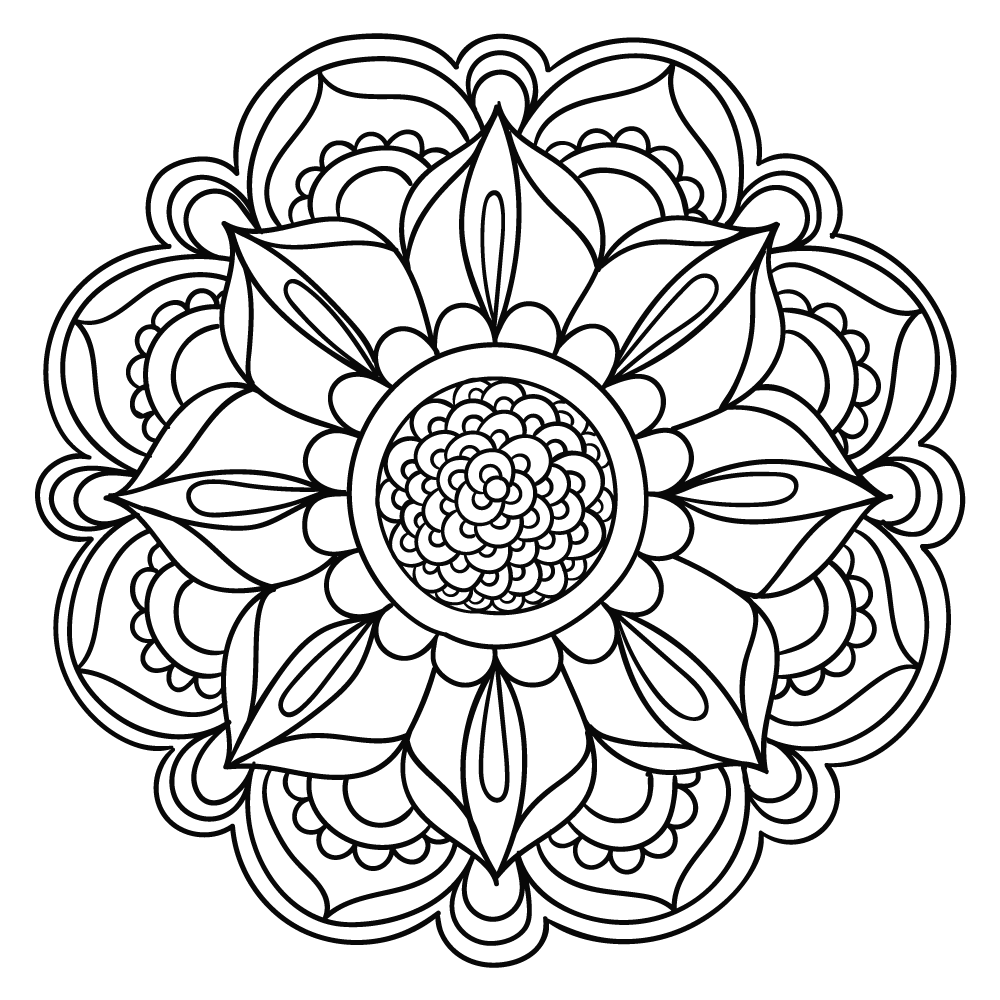 Mandalas Ausmalbilder 566