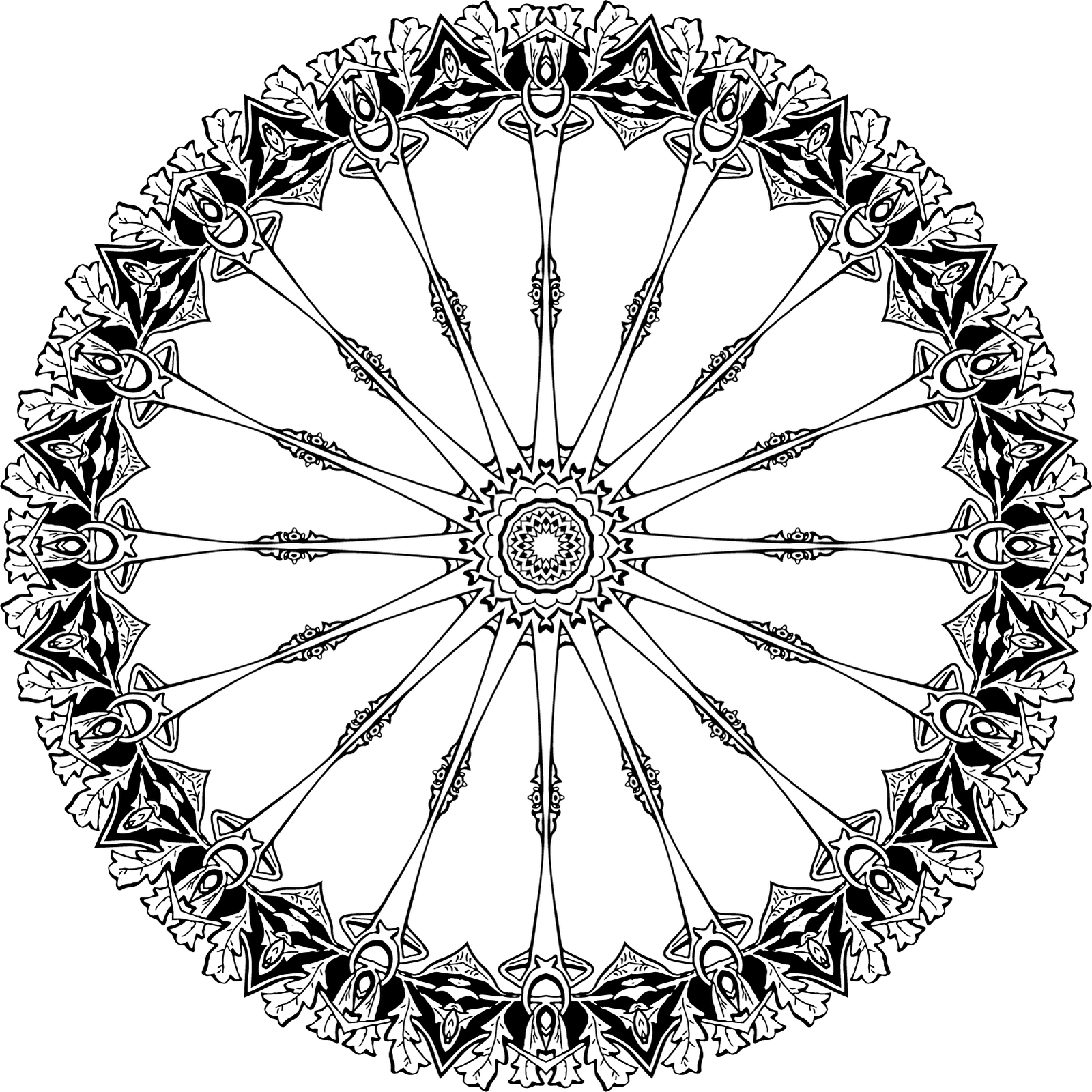 Mandalas Ausmalbilder 593