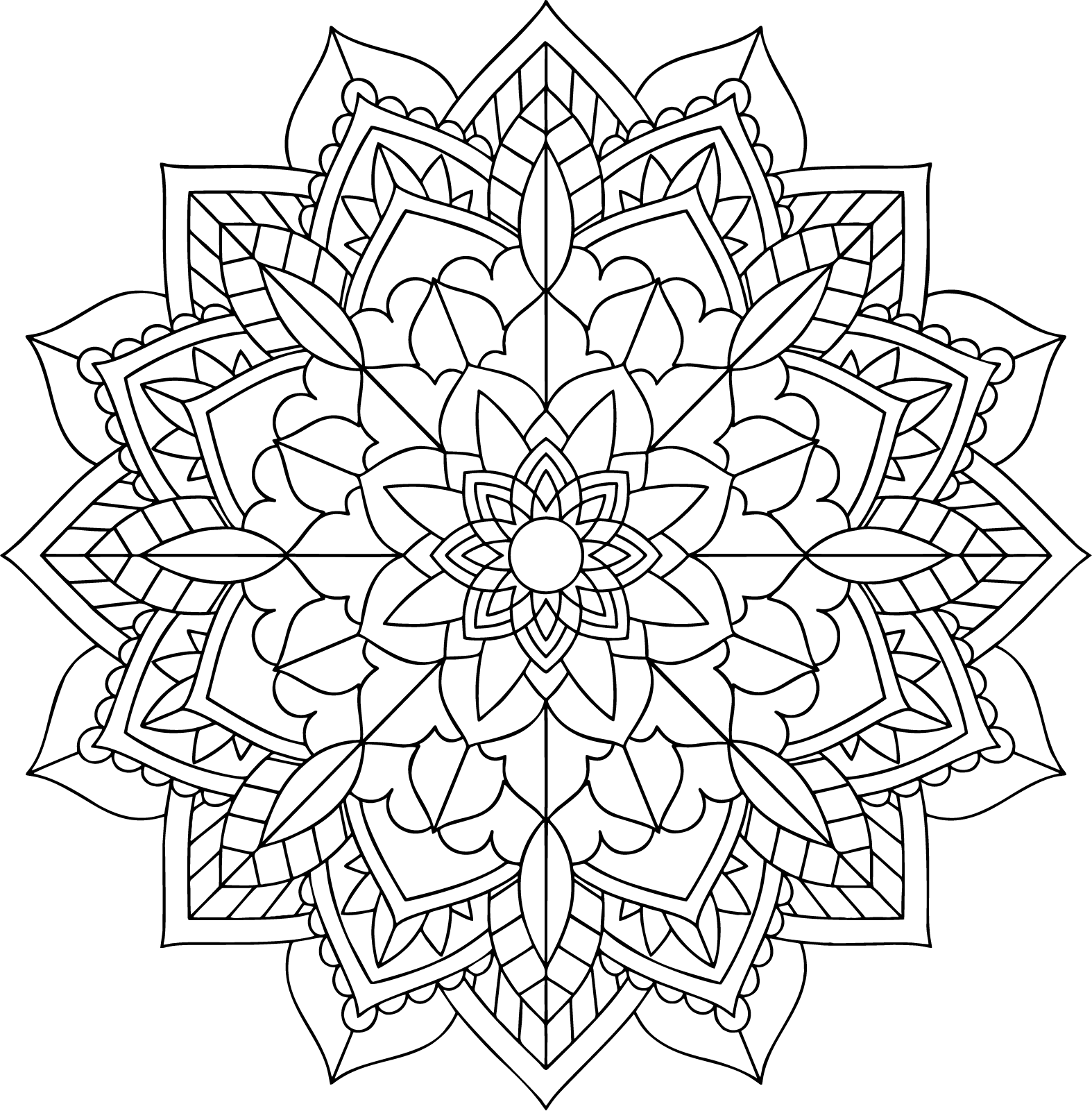 Mandalas Ausmalbilder 800