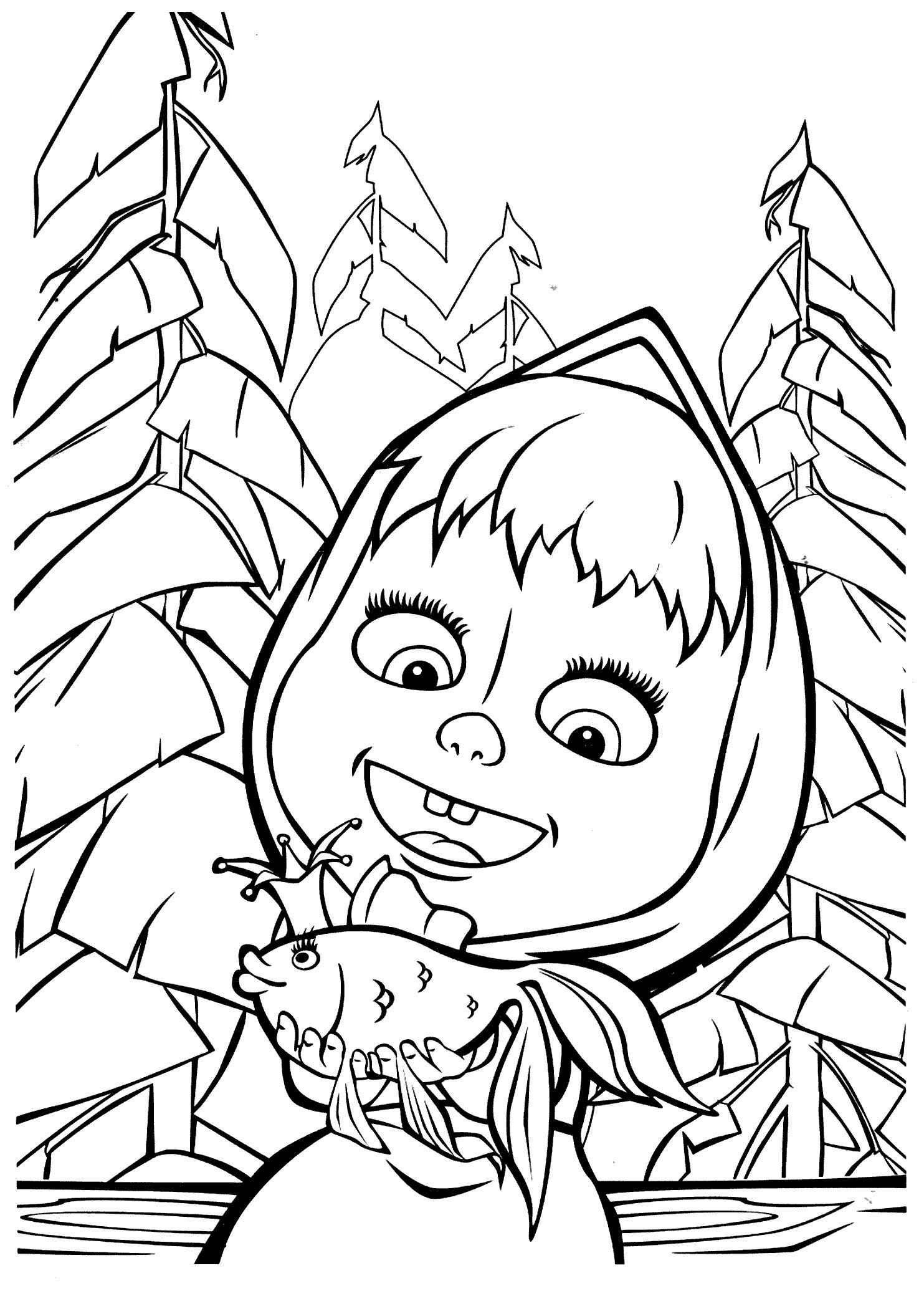 Masha und der Bär Ausmalbilder 577