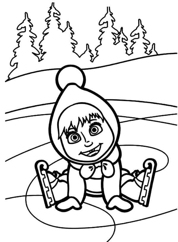 Masha und der Bär Ausmalbilder 647