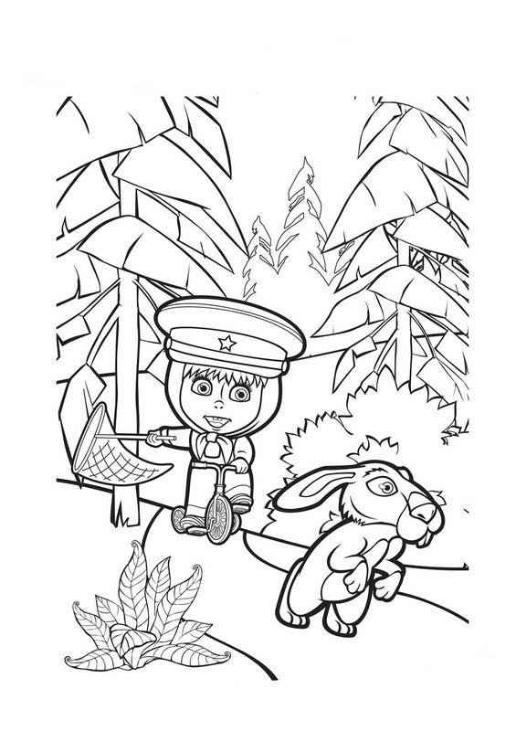 Masha und der Bär Ausmalbilder 806