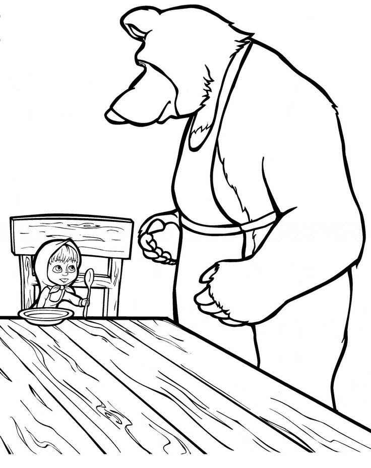 Masha und der Bär Ausmalbilder 885