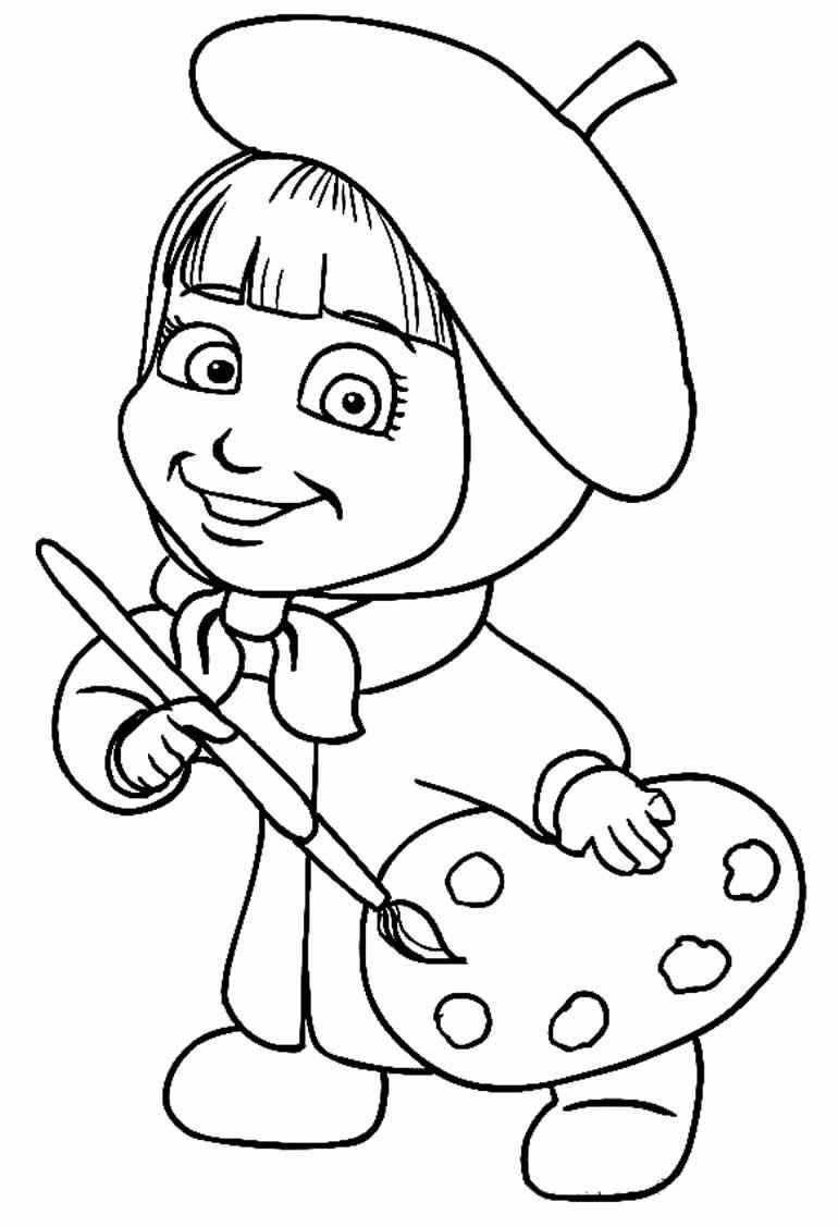 Masha und der Bär Ausmalbilder 993