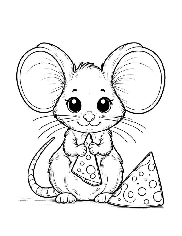 Mäuse Ausmalbilder 038