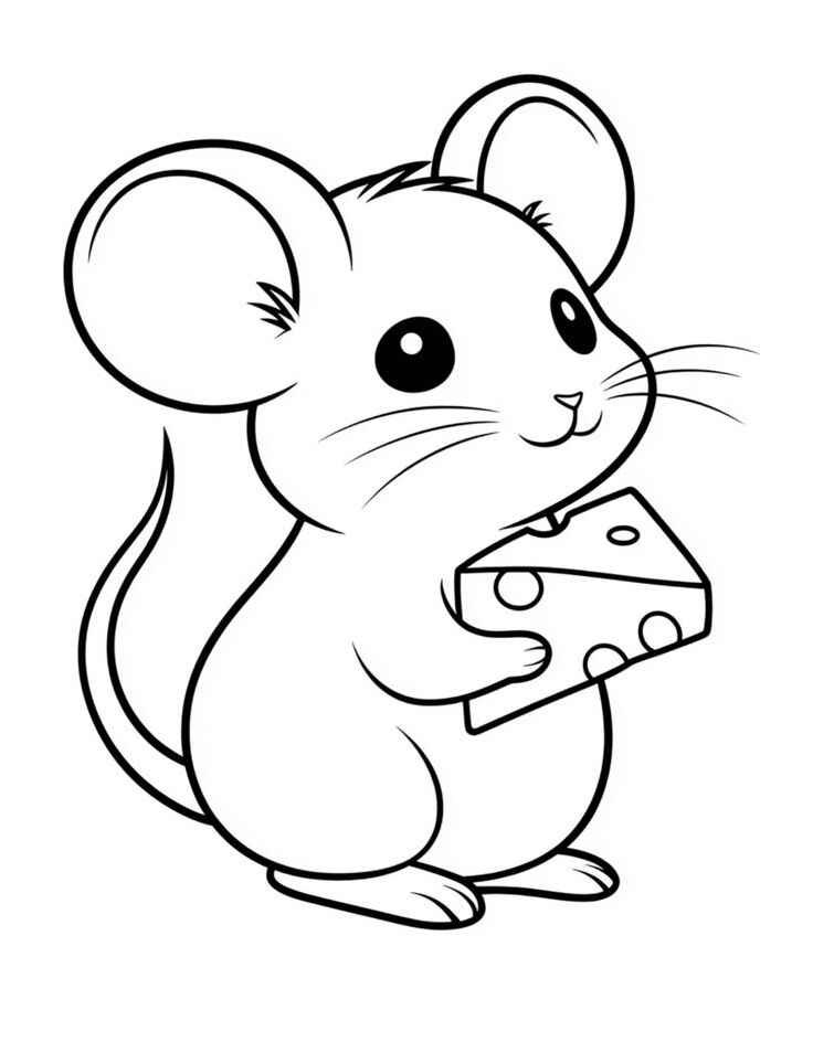 Mäuse Ausmalbilder 150