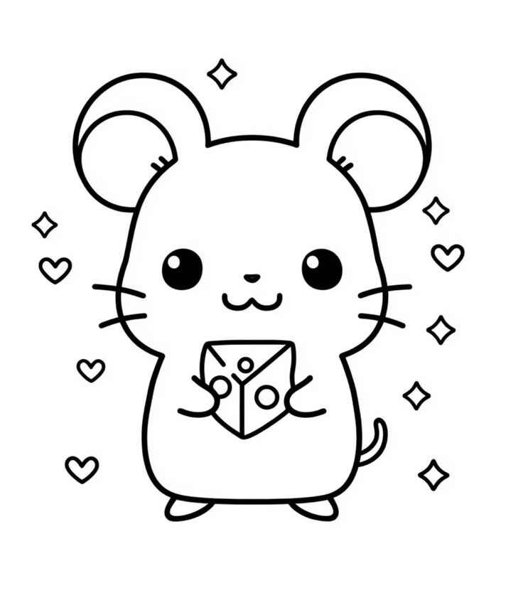 Mäuse Ausmalbilder 386