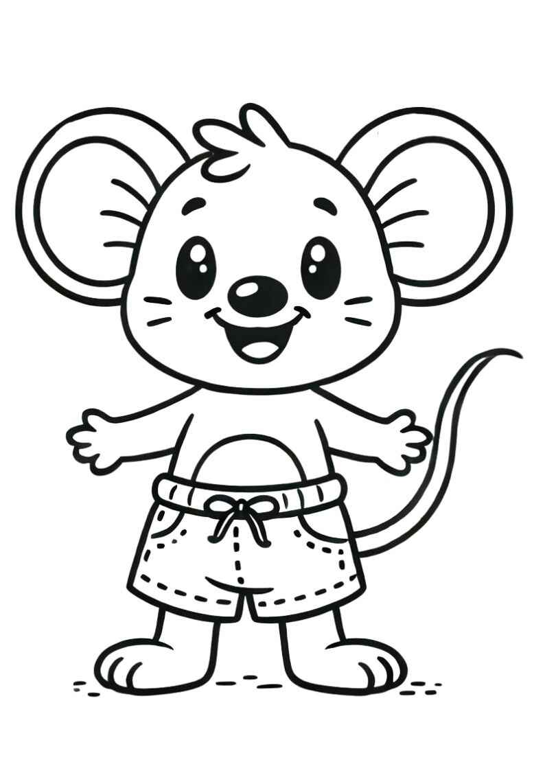 Mäuse Ausmalbilder 429