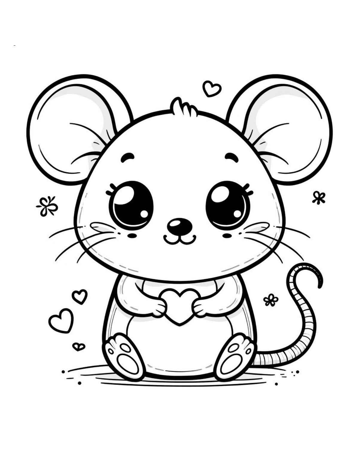 Mäuse Ausmalbilder 462