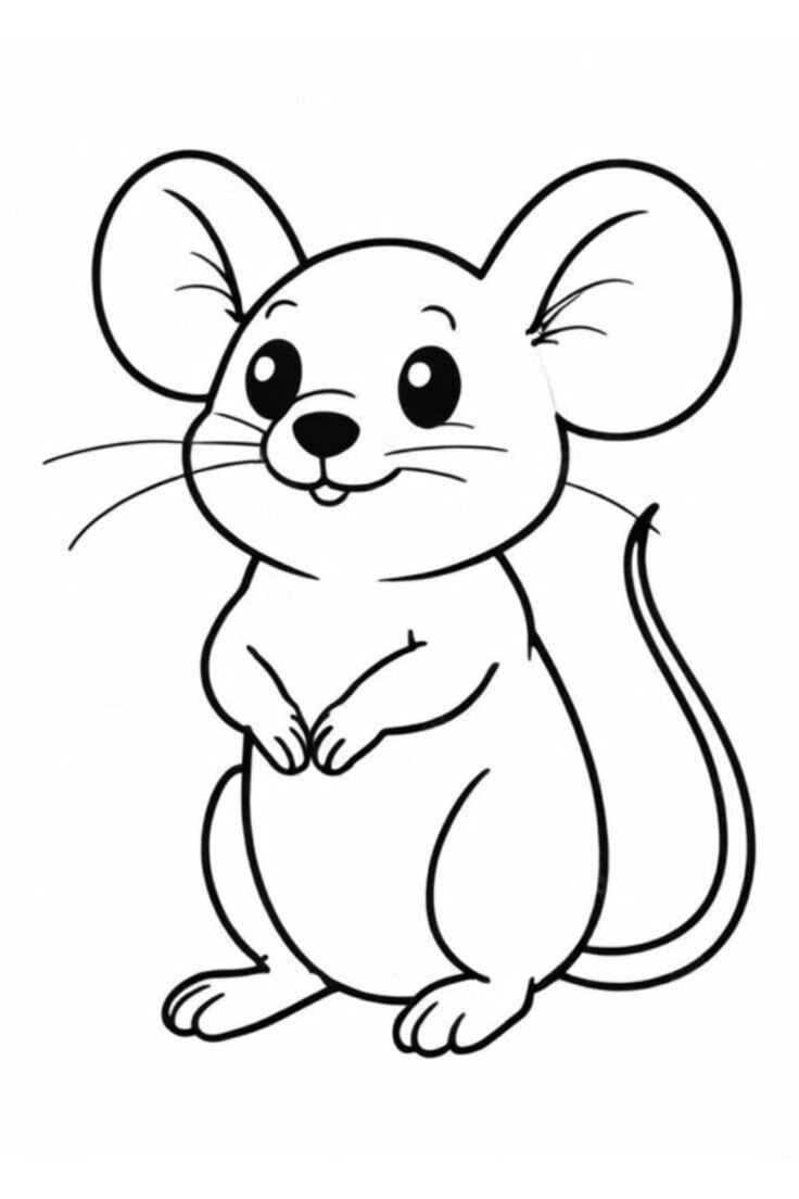 Mäuse Ausmalbilder 756
