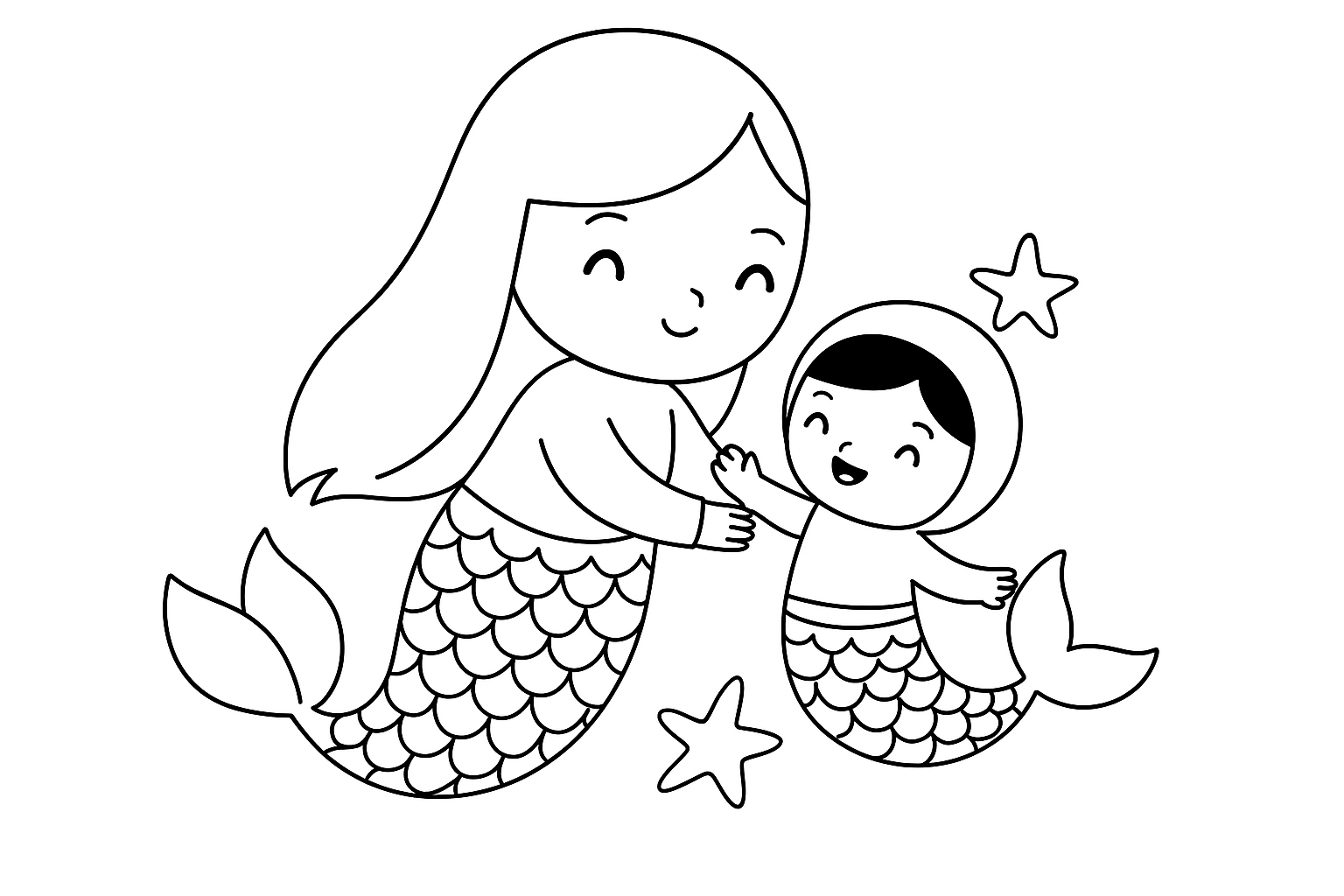 Meerjungfrauen Ausmalbilder 050