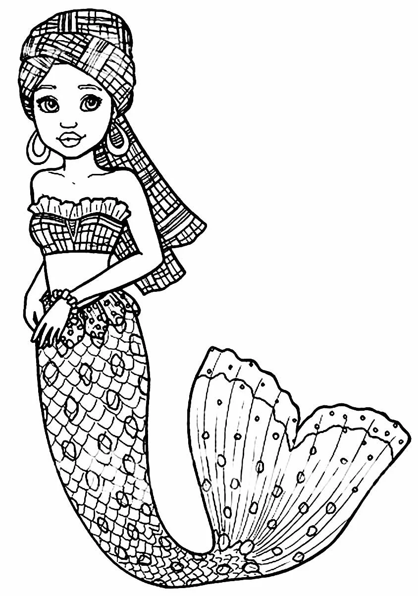 Meerjungfrauen Ausmalbilder 181