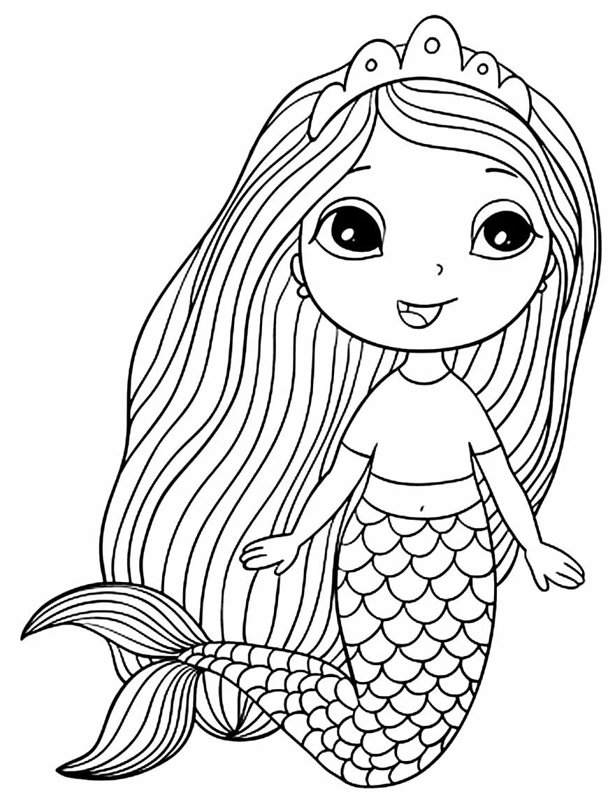 Meerjungfrauen Ausmalbilder 241