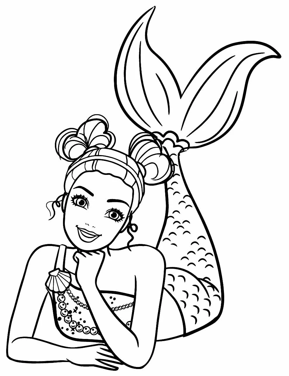 Meerjungfrauen Ausmalbilder 245