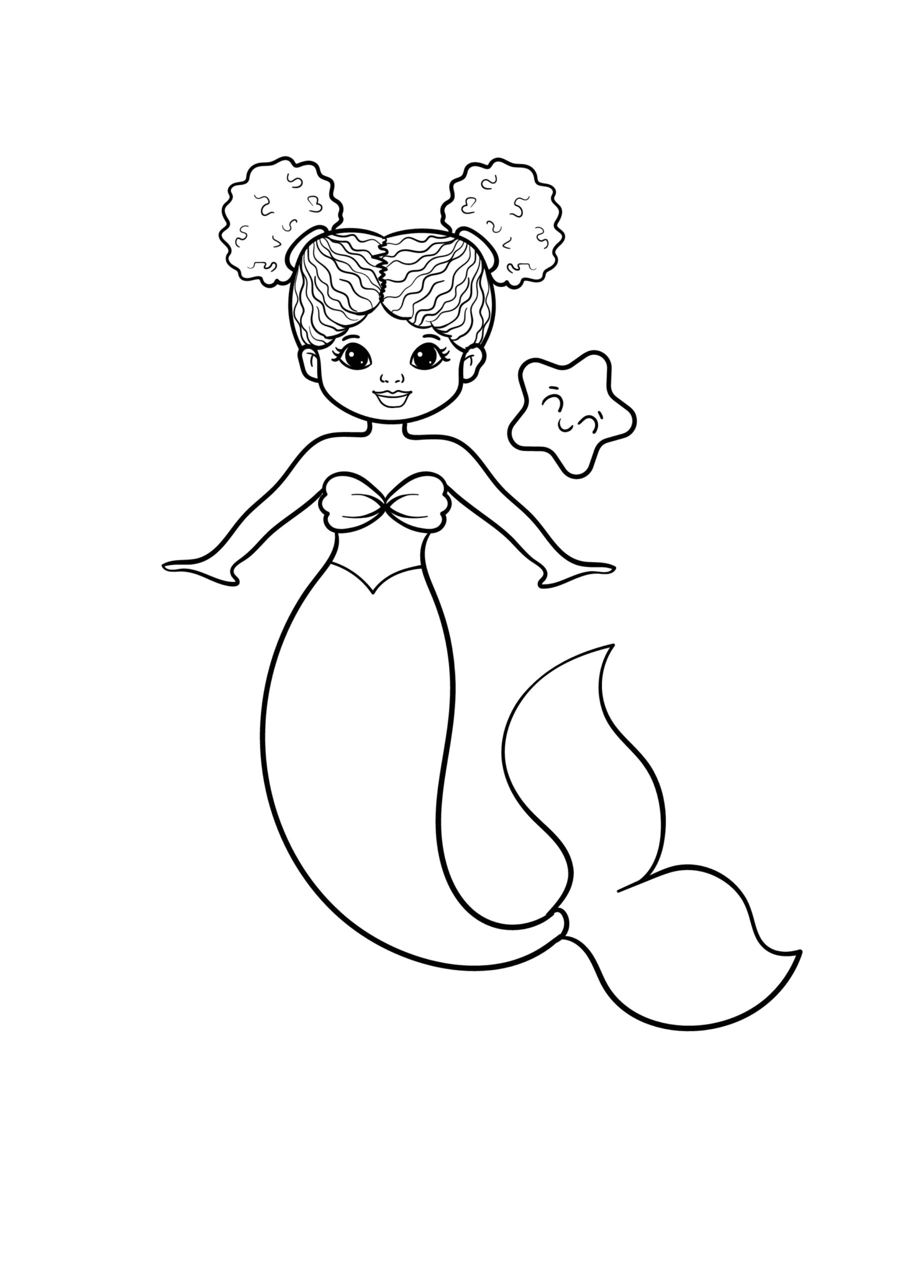 Meerjungfrauen Ausmalbilder 324