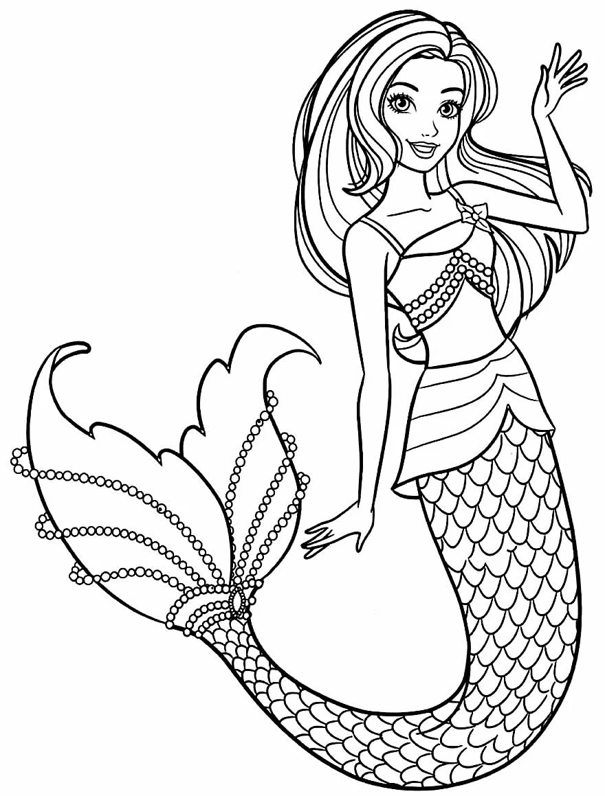 Meerjungfrauen Ausmalbilder 338