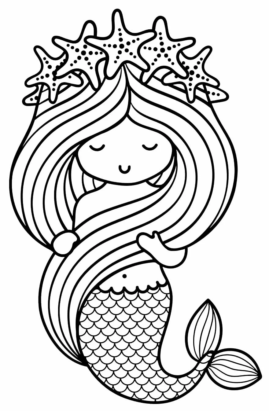 Meerjungfrauen Ausmalbilder 835