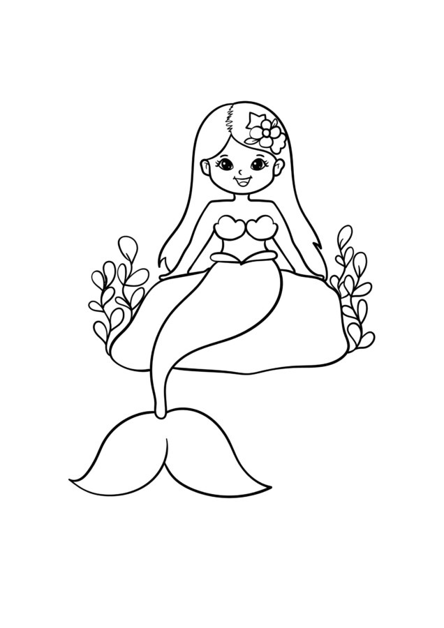 Meerjungfrauen Ausmalbilder 853