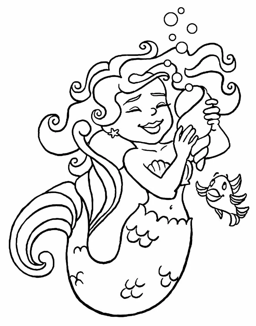 Meerjungfrauen Ausmalbilder 867