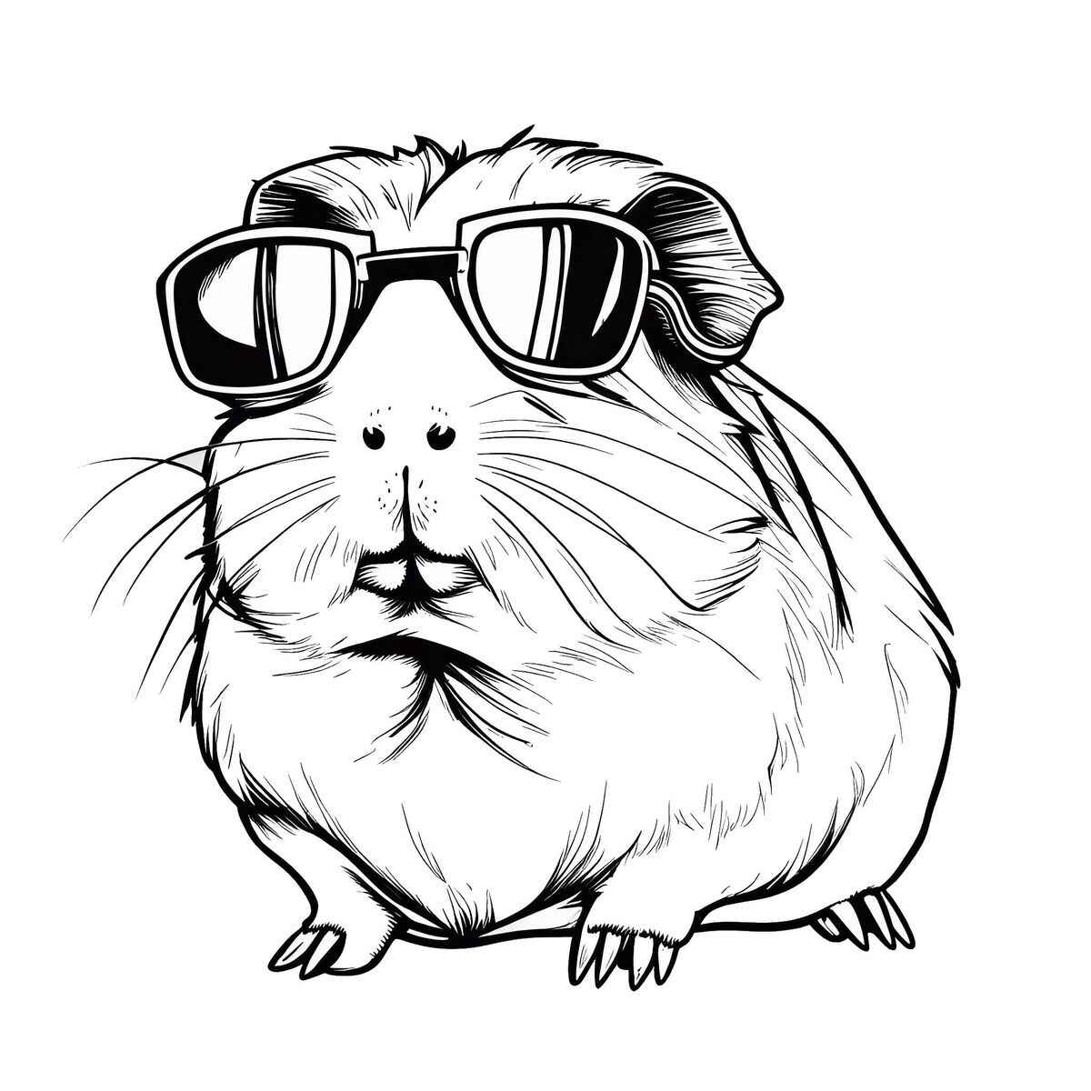 Meerschweinchen Ausmalbilder 103