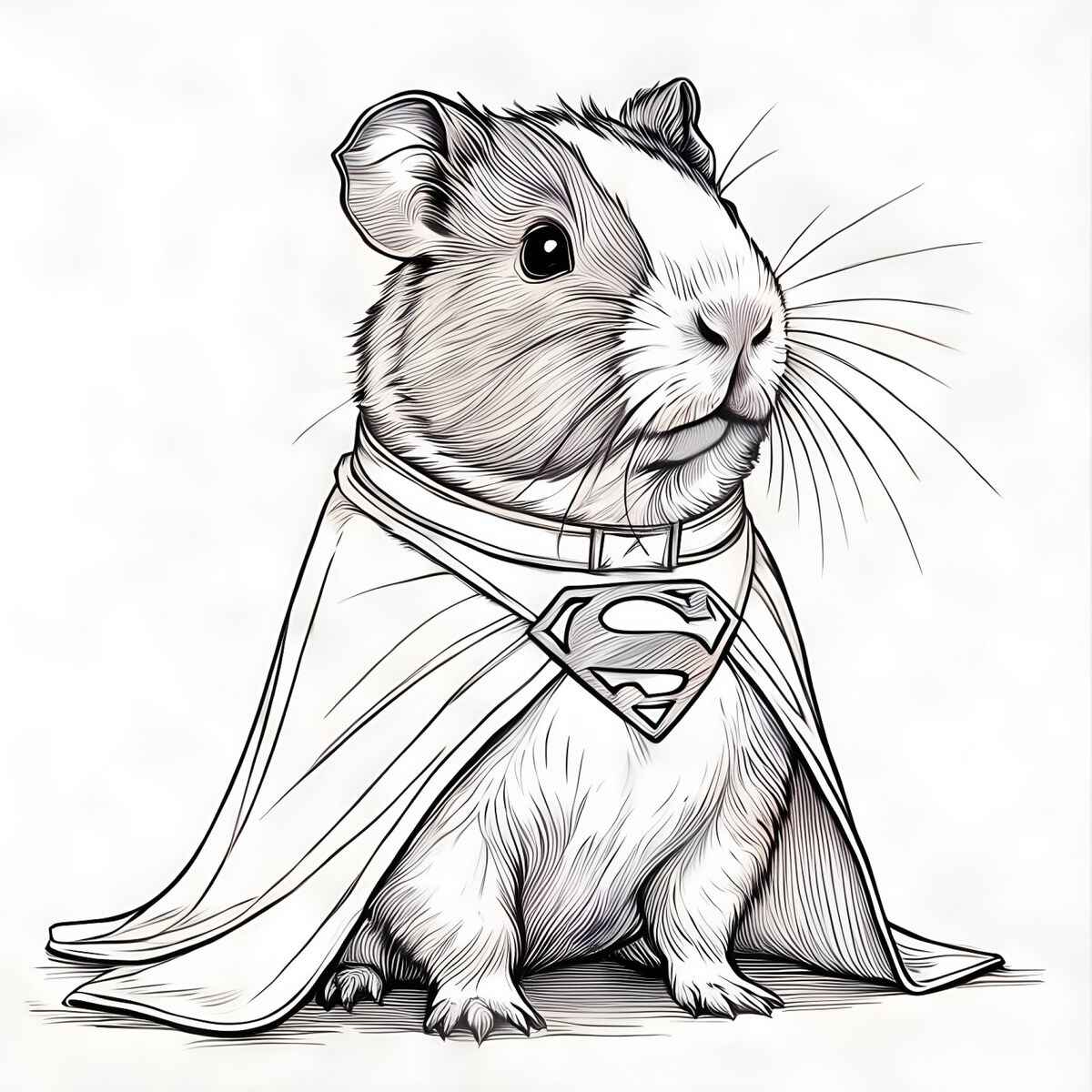 Meerschweinchen Ausmalbilder 187