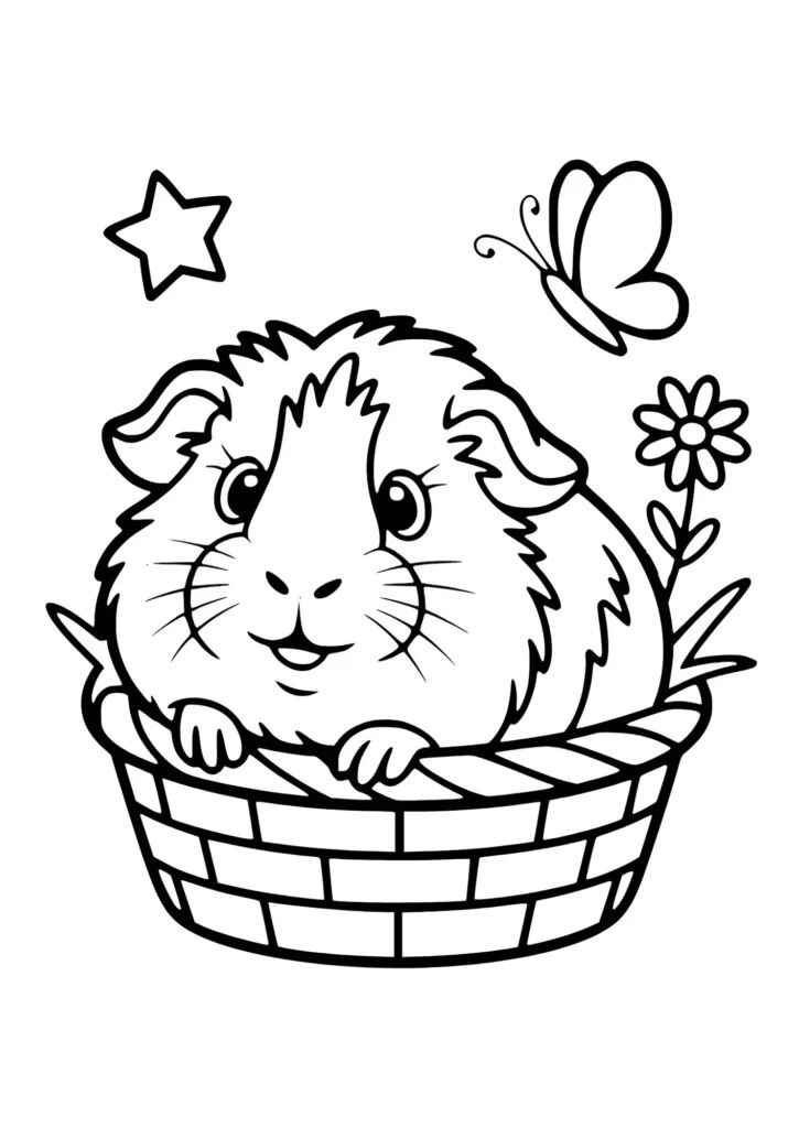 Meerschweinchen Ausmalbilder 292