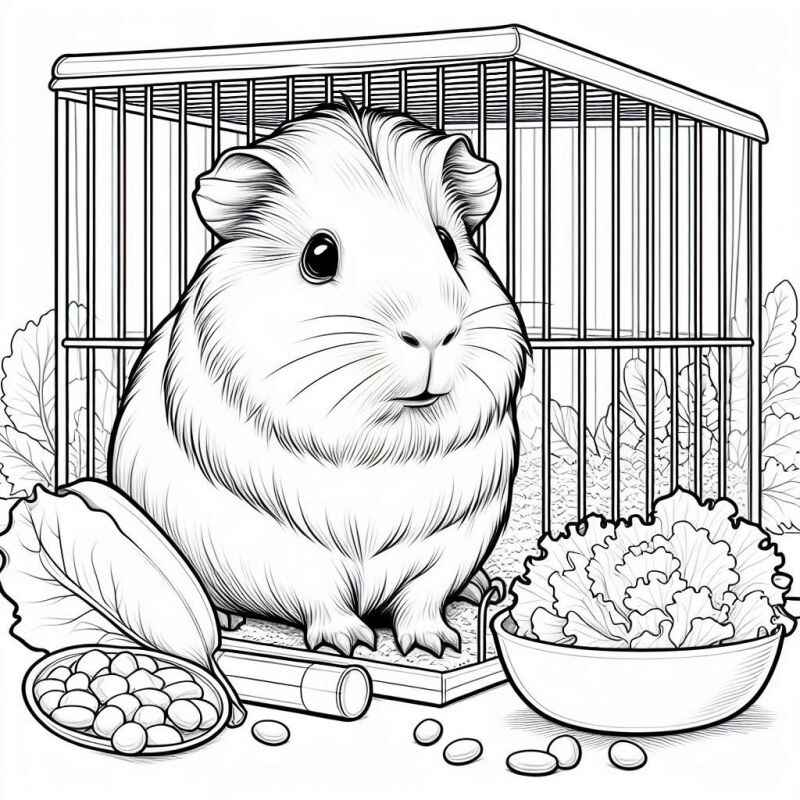 Meerschweinchen Ausmalbilder 509