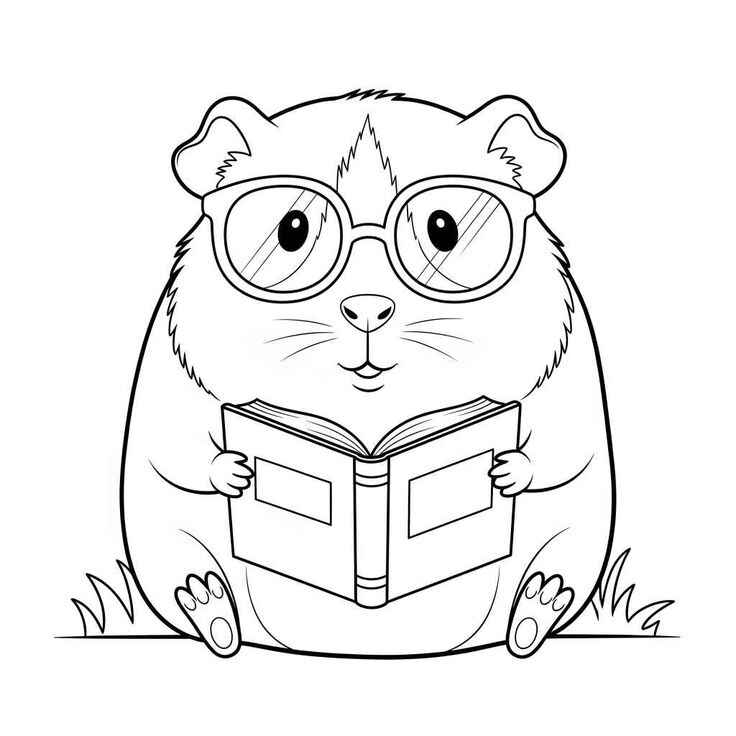 Meerschweinchen Ausmalbilder 878