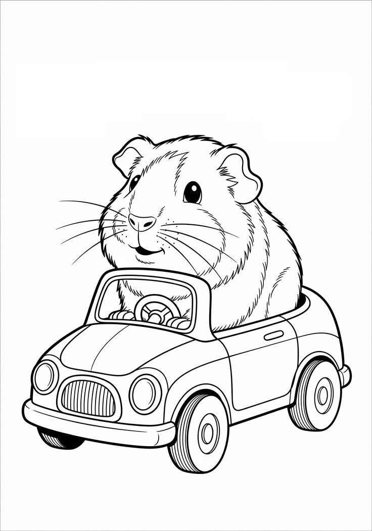 Meerschweinchen Ausmalbilder 986