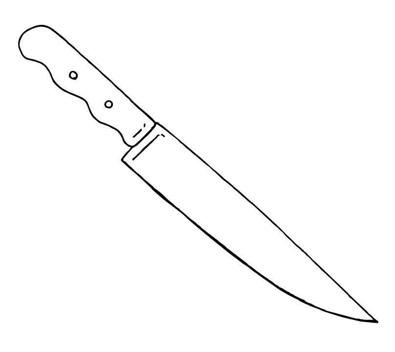 Messer Ausmalbilder 516