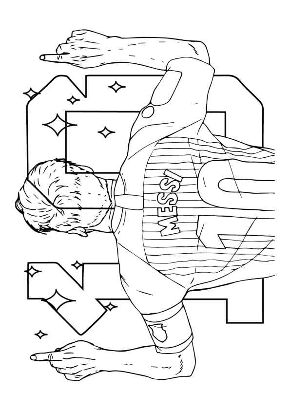 Messi Ausmalbilder 077