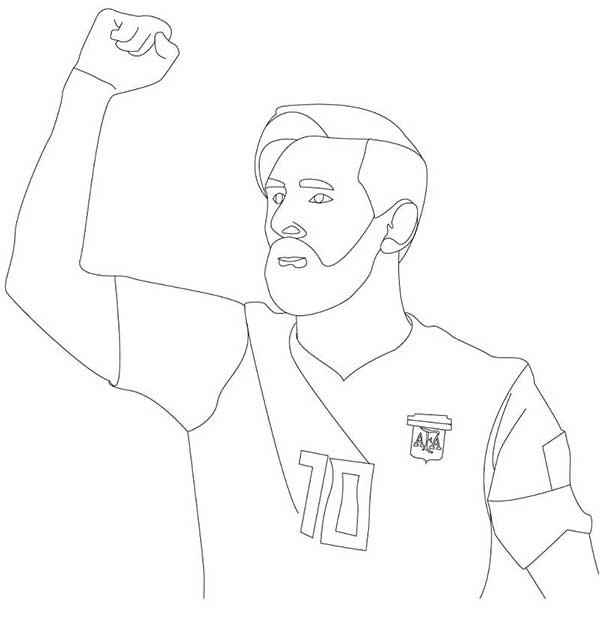Messi Ausmalbilder 116