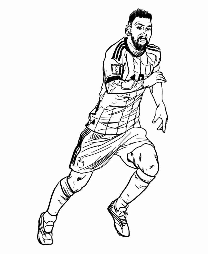 Messi Ausmalbilder 124