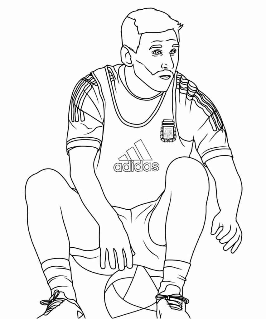 Messi Ausmalbilder 290