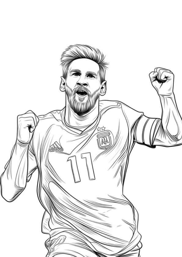 Messi Ausmalbilder 413