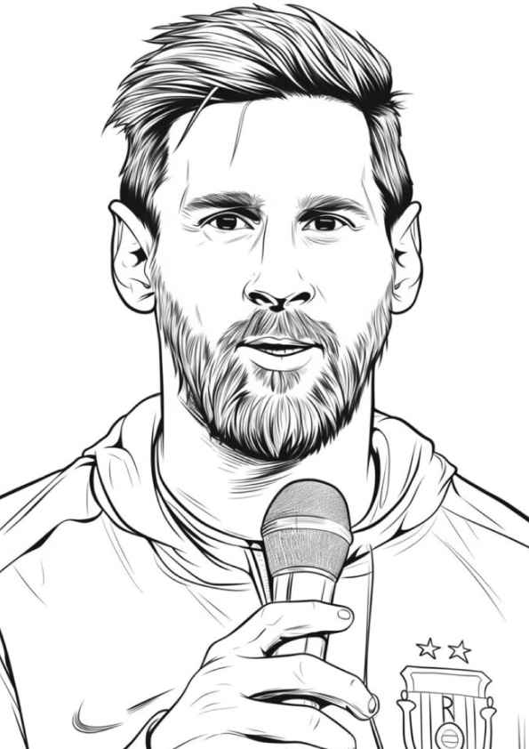 Messi Ausmalbilder 469