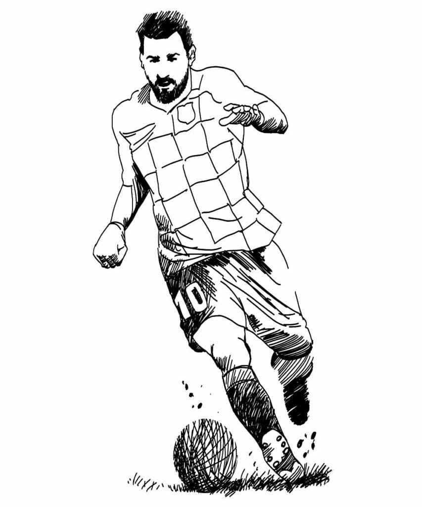 Messi Ausmalbilder 568